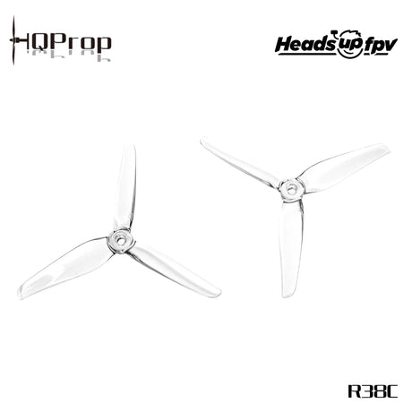 HeadsUp Racing Prop R38C Clear Propellers - DroneDynamics.ca