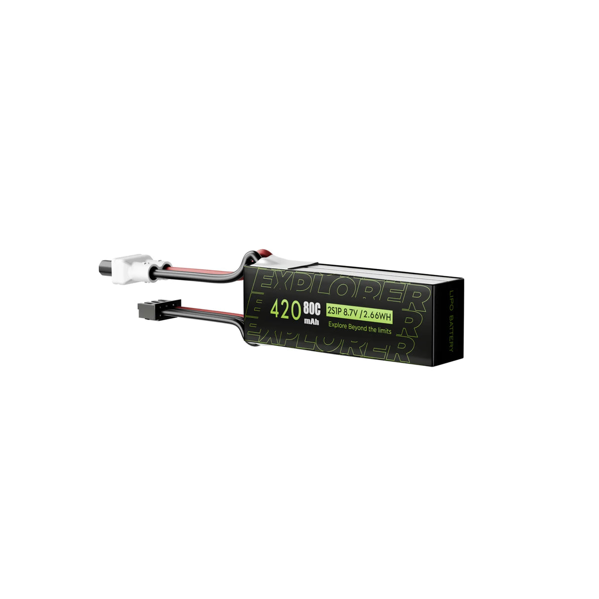 Flywoo Explorer 420mAh LiHV 2S 80C Battery XT30UP (2-Pack)