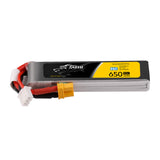 Tattu 650mAh 2S 95C 7.6V HV Lipo Battery Long Pack with XT30 Plug
