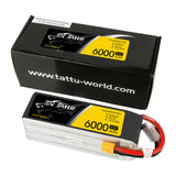 Tattu 6S 6000mAh 35C 22.2V Lipo Battery Pack With XT60 Plug