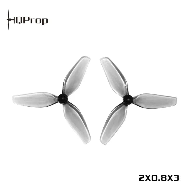 HQ Ultralight Prop 2X0.8X3 (51MM) Grey(2CW+2CCW)-PC-1MM Shaft