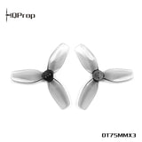 HQProp DT75MMX3 for Cinewhoop Grey (2CW+2CCW)-Poly Carbonate