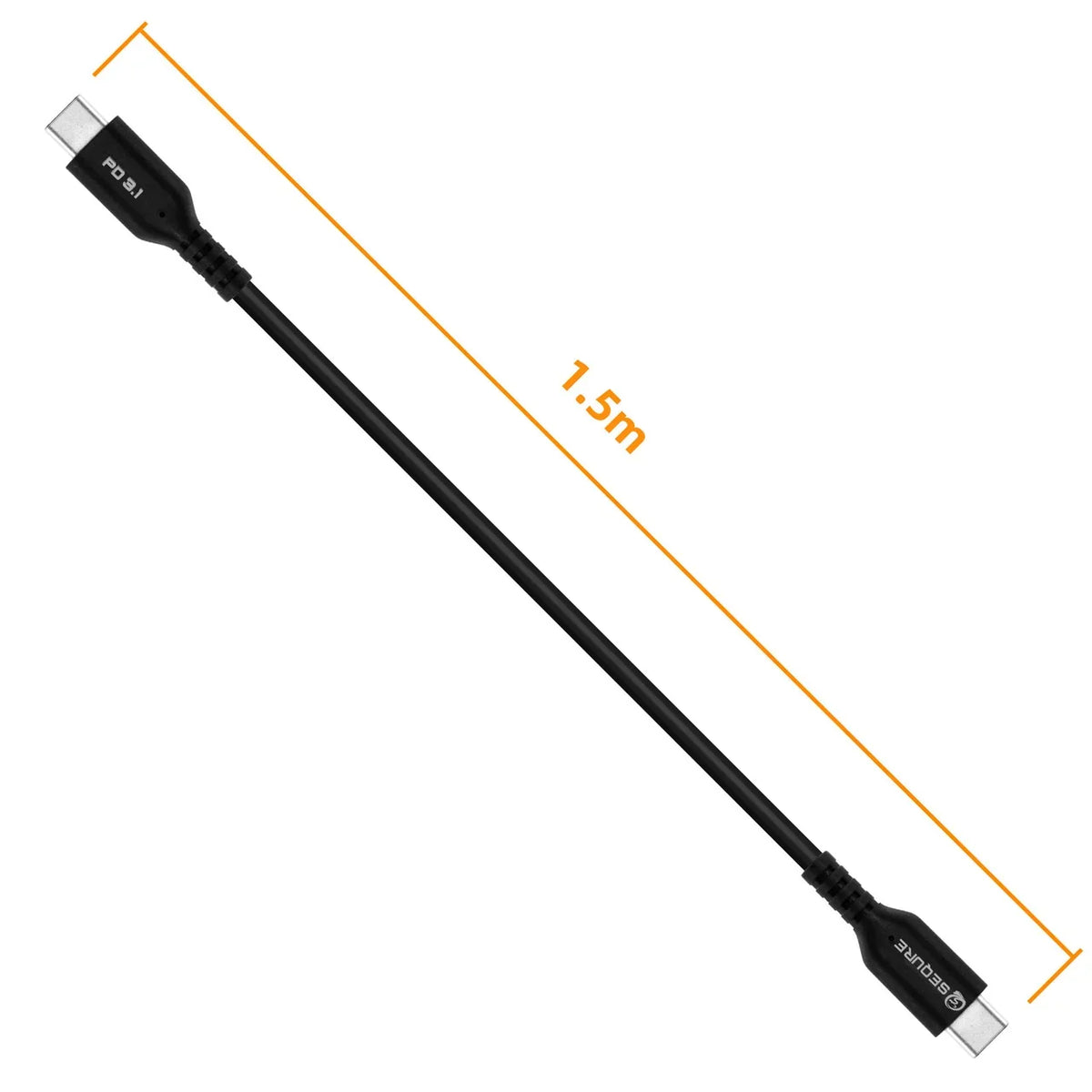 Sequre 1.5m PD3.1 Extra Soft Silicone Data Cable