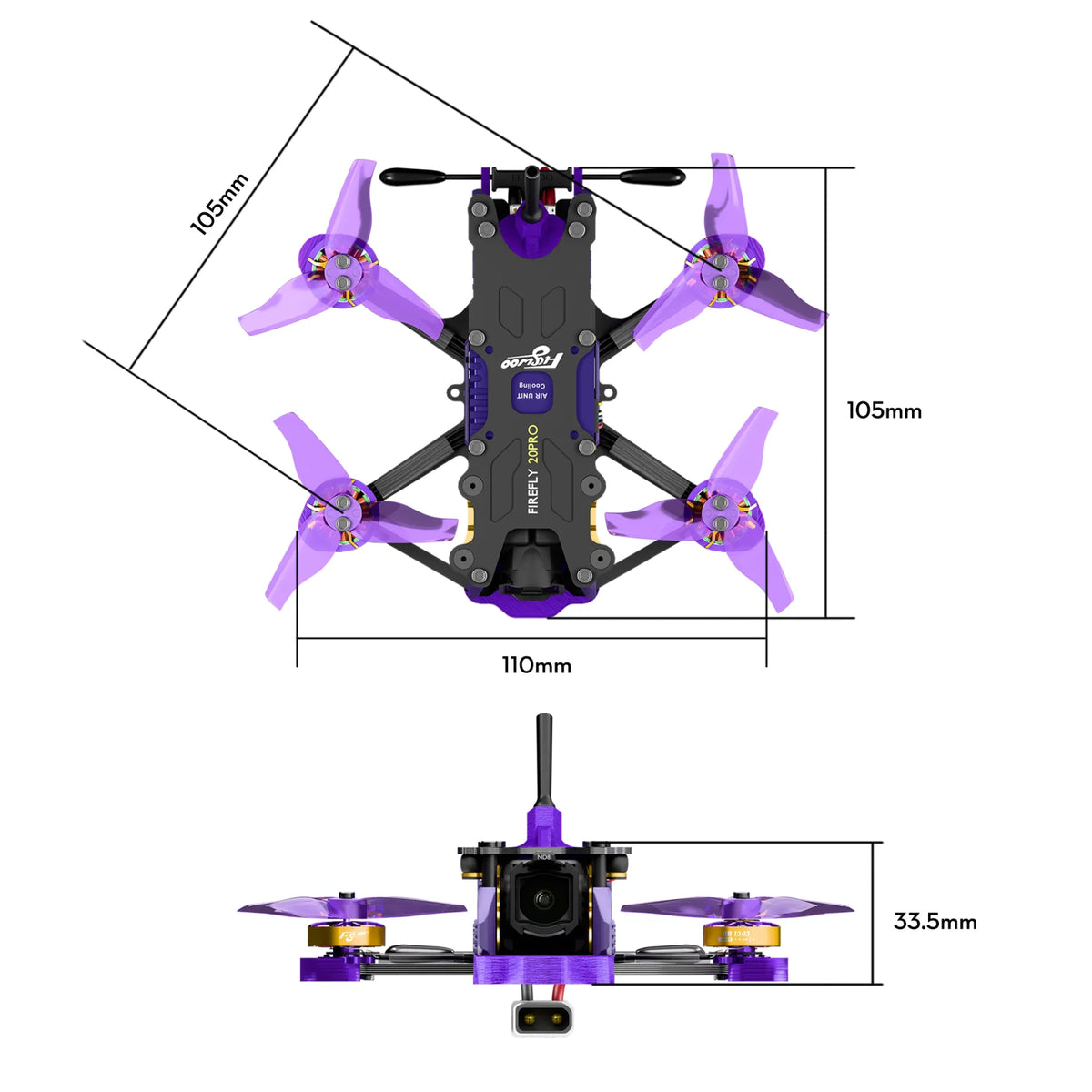 Flywoo Firefly 20PRO O4 Wide (ELRS 2.4G)