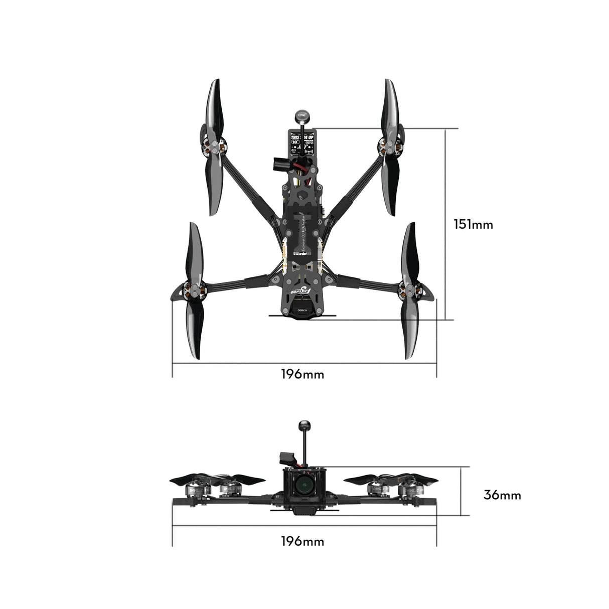 Flwoo Explorer LR 4 O4 Sub250 4K/1080P Micro Long Range
