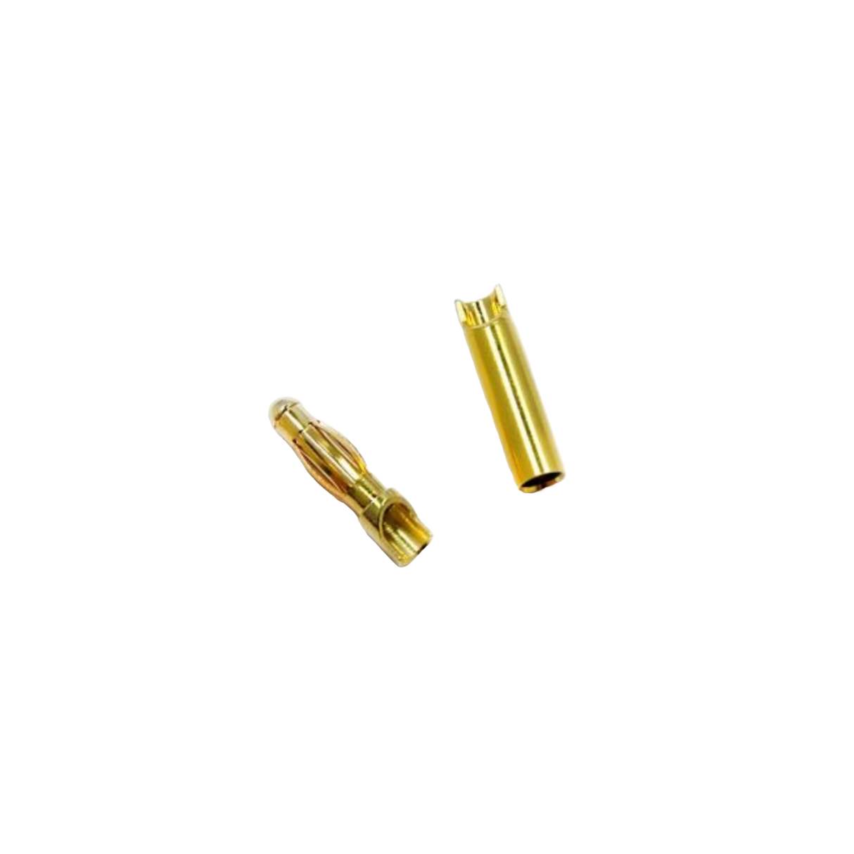 2mm Gold Bullet Connector (10x Male/Female) - DroneDynamics.ca