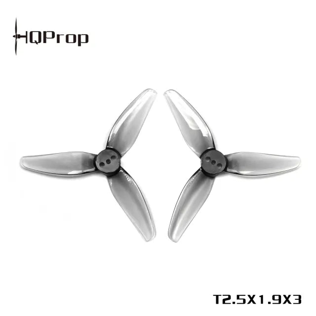 HQProp T2.5X1.9X3 Grey (2CW+2CCW)-Poly Carbonate