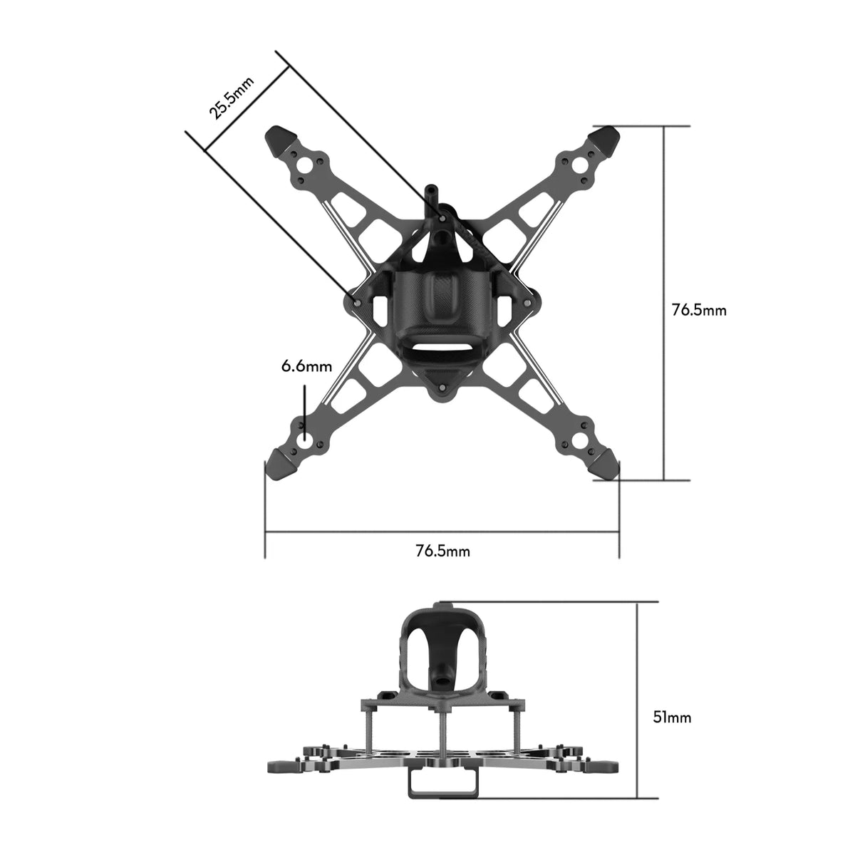 Flywoo Firefly18 Analog/HDZero/Walksnail Frame Kit V3