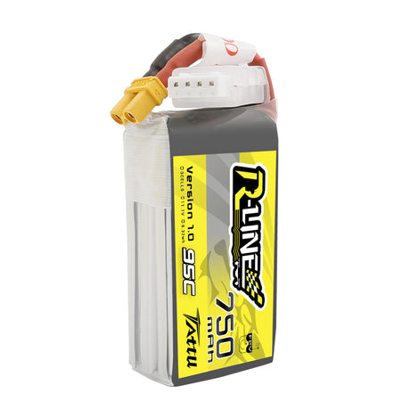 Tattu R-Line 750mAh 11.1V 95C 3S1P Lipo Battery Pack with XT30 Plug - DroneDynamics.ca