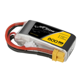 Batterie Lipo Tattu 800mAh 7.4V 45C 2S1P avec prise XT30