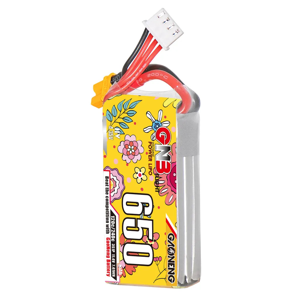GNB LiHV 3S 11.4V 650mAh 120C XT30 LiPo Battery