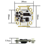 Flywoo GOKU F722 PRO Mini V2 20X20 Flight Controller Plug & Play O4/O4 Pro