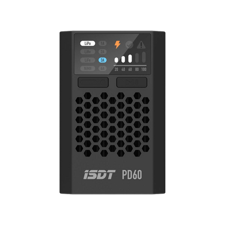 ISDT PD60S 60W 6A DC Battery Balance Charger Type-C Input (1-4s) - DroneDynamics.ca