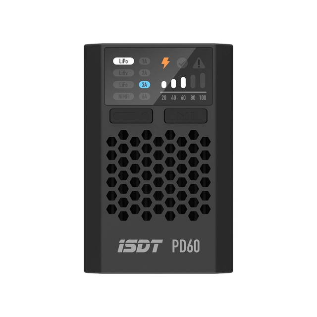 ISDT PD60S 60W 6A DC Battery Balance Charger Type-C Input (1-4s) - DroneDynamics.ca