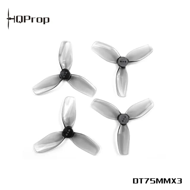 HQProp DT75MMX3 for Cinewhoop Grey (2CW+2CCW)-Poly Carbonate