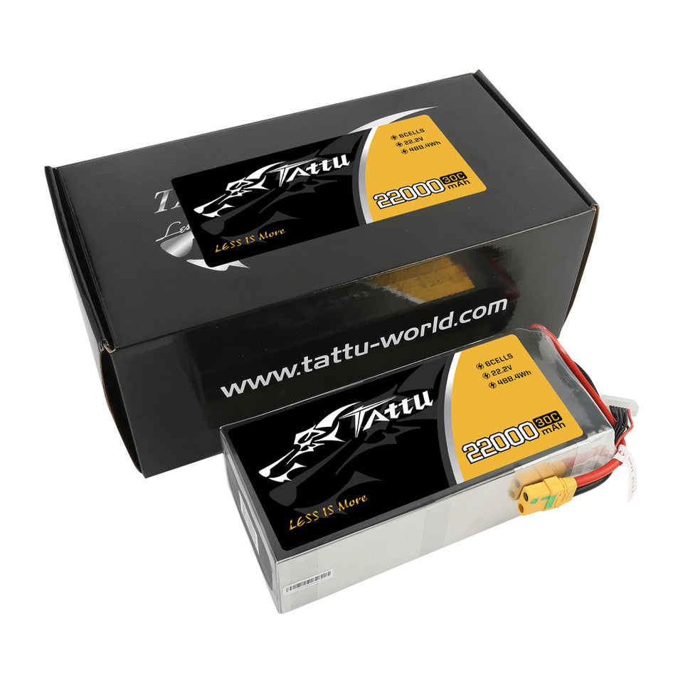 Tattu G-Tech 6S 22000mAh 30C 22.2V Lipo Battery with XT90-S Plug for UAV
