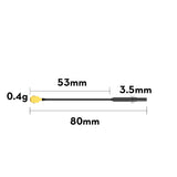 Flywoo 5.8G Light Brass Antenna UFL for VTX 80mm (5-Pack)