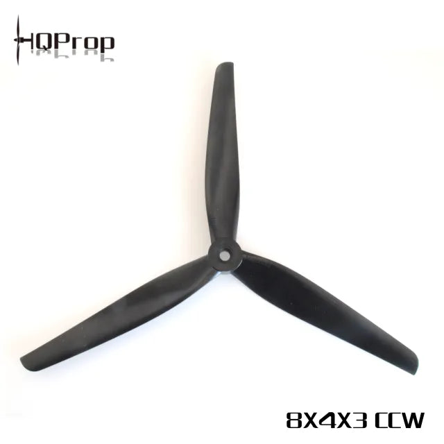 HQ MacroQuad Prop 8X4X3(1CW+1CCW) Black-Glass Fiber Nylon