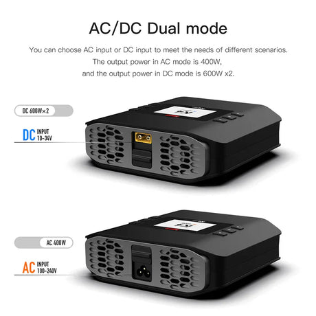 ISDT K4 AC 400W DC 600W Dual Mode Smart Balance Charger - DroneDynamics.ca