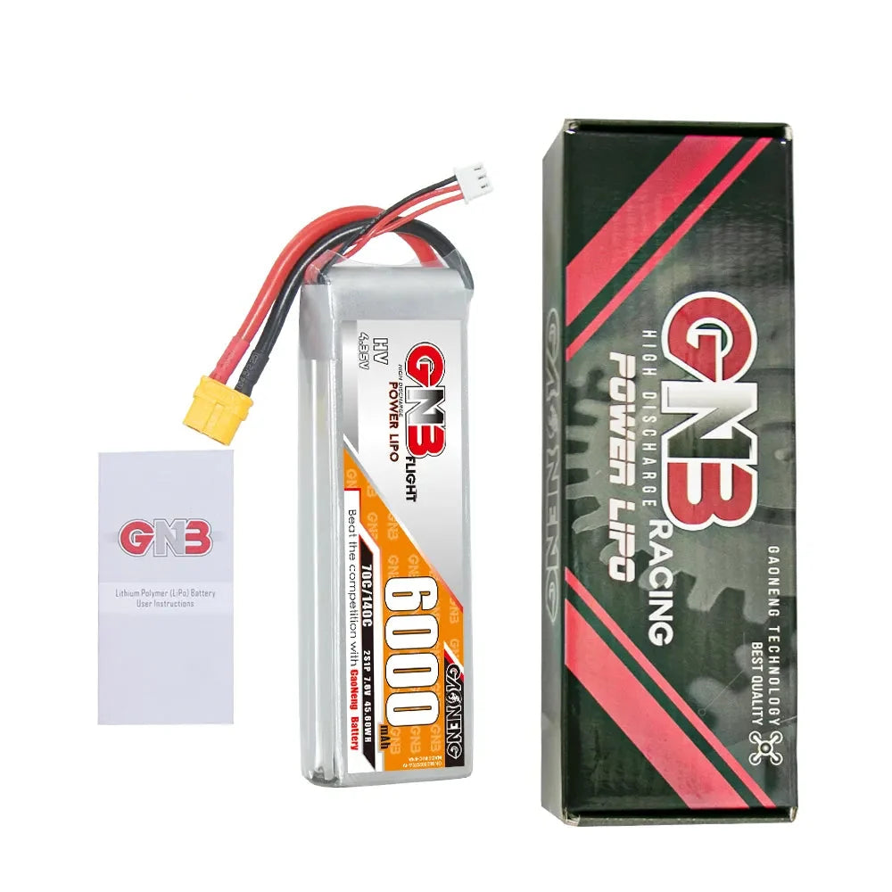GAONENG GNB HV 2S 7.6V 6000mAh 70C LiPo Battery XT60