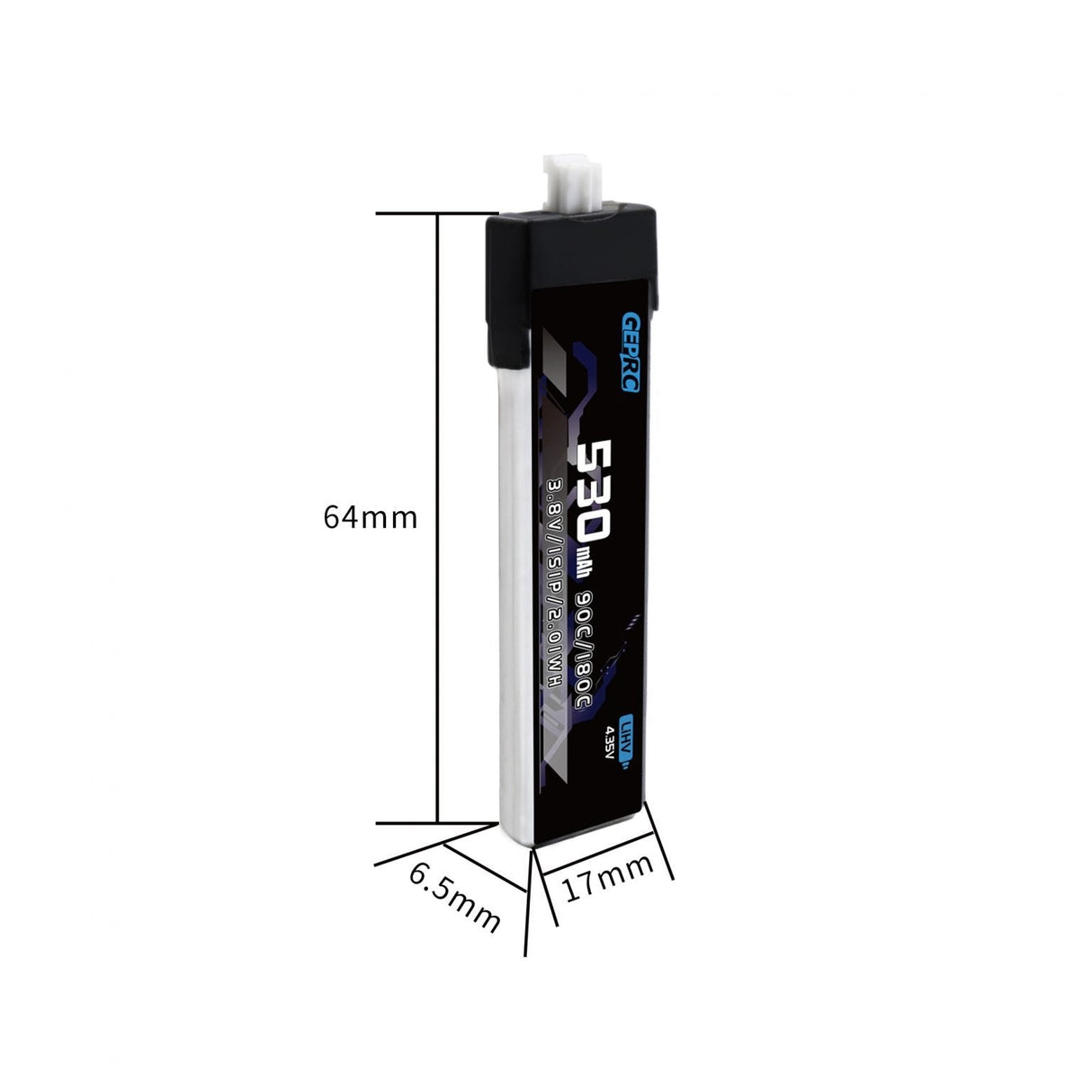 GEPRC 1S 530mAh Batteries - DroneDynamics.ca