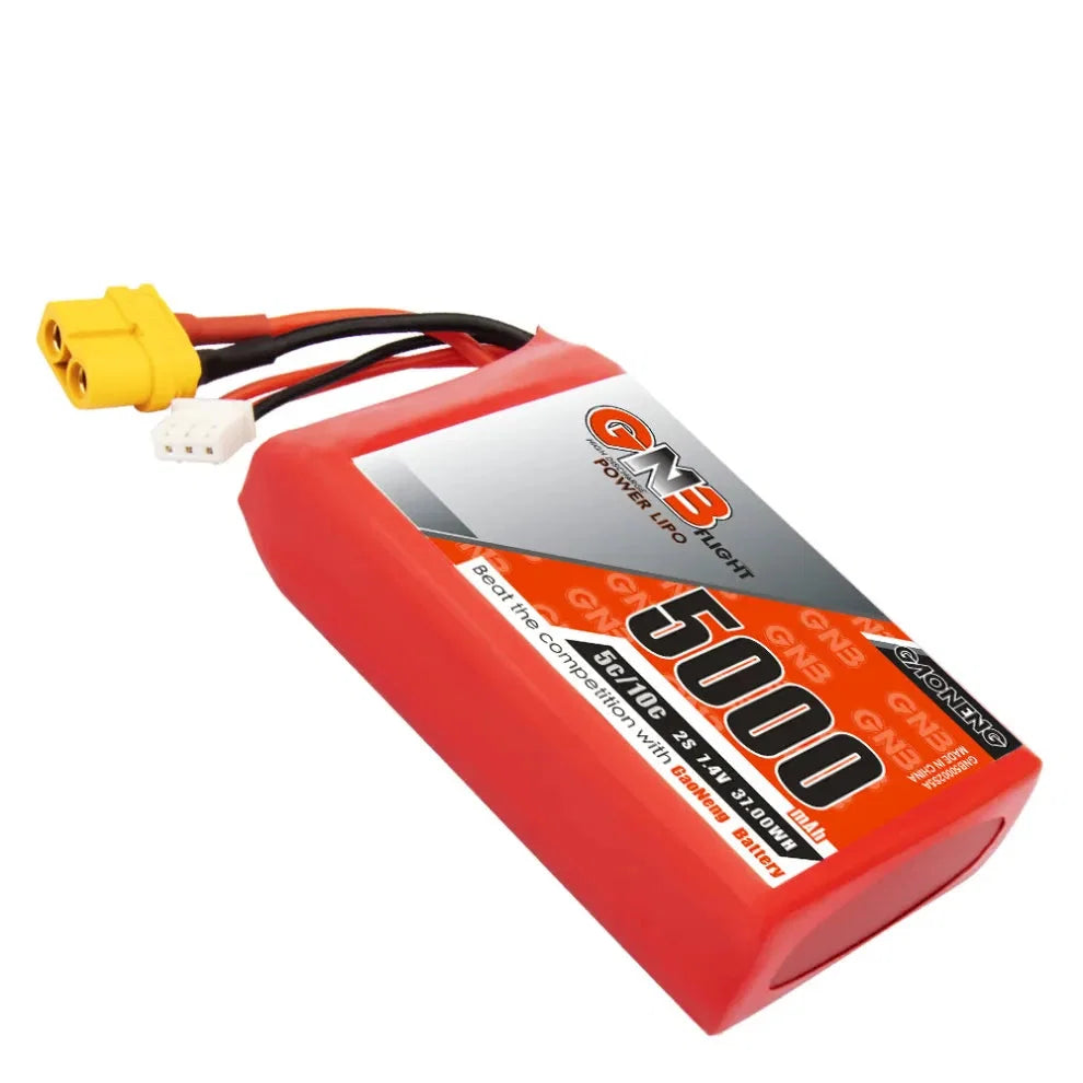 GAONENG GNB 2S 7.4V 5000mAh 5C LiPo Battery XT60 for Radiomaster TX16S