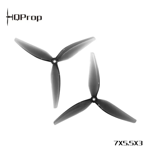 HQProp 7X5.5X3 Grey (2CW+2CCW)-Poly Carbonate
