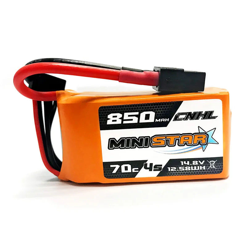 CNHL MiniStar 850mAh 14.8V 4S 70C Lipo Battery with XT30U