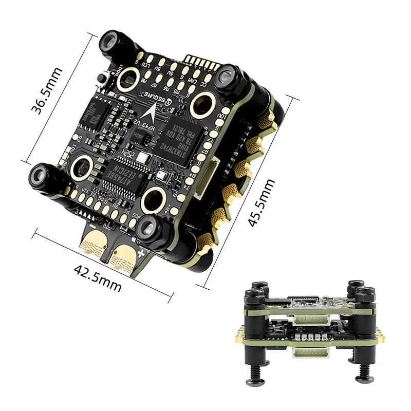 Sequre H743 V2 & E70 G2 Stack (AM32)