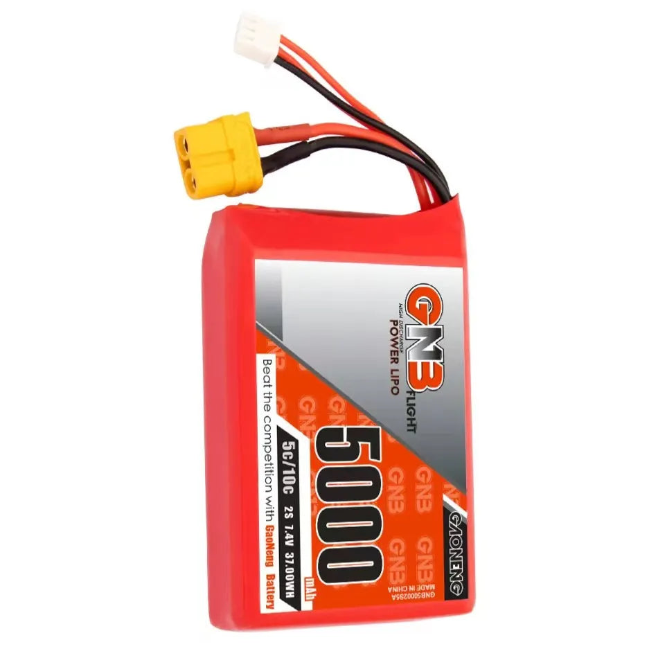 GAONENG GNB 2S 7.4V 5000mAh 5C LiPo Battery XT60 for Radiomaster TX16S