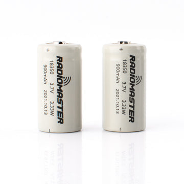 RADIOMASTER ZORRO 18350 900MAH 3.7V BATTERY (2PCS)(pair) - DroneDynamics.ca