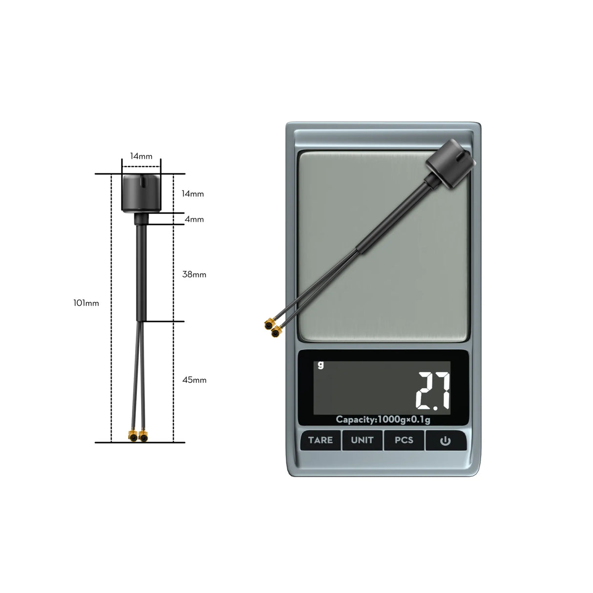 Flywoo Bipolar Dual-Band 5.8Ghz 90mm O4 Antenna