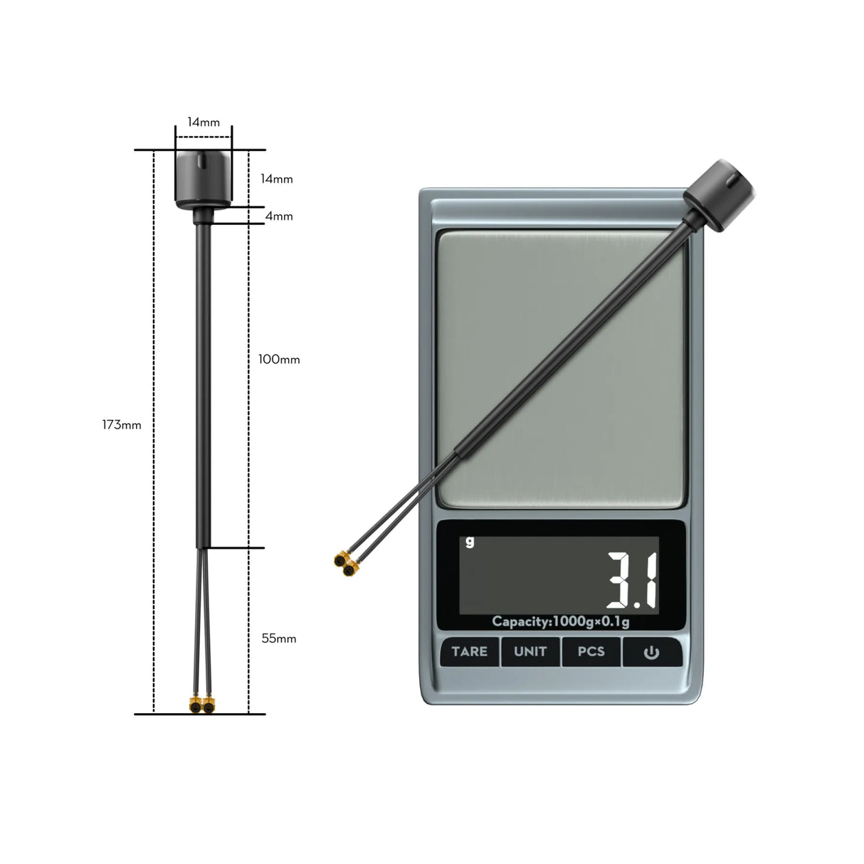 Flywoo Bipolar Dual-Band O4 PRO Antenna V2 (Dual 5.8Ghz 150mm)