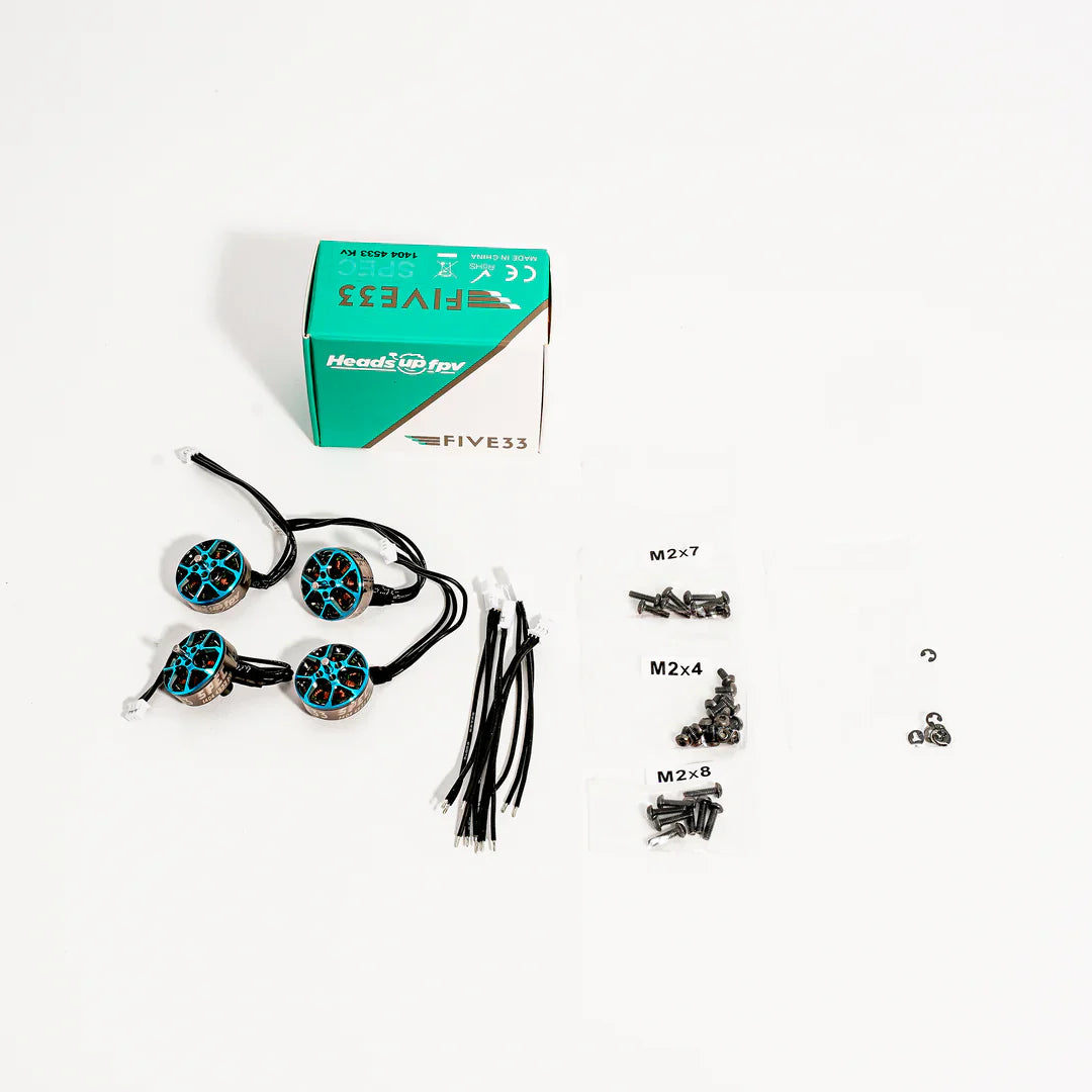TinyTurners 1404 4533KV TinyTrainer Motors (4-Pack)