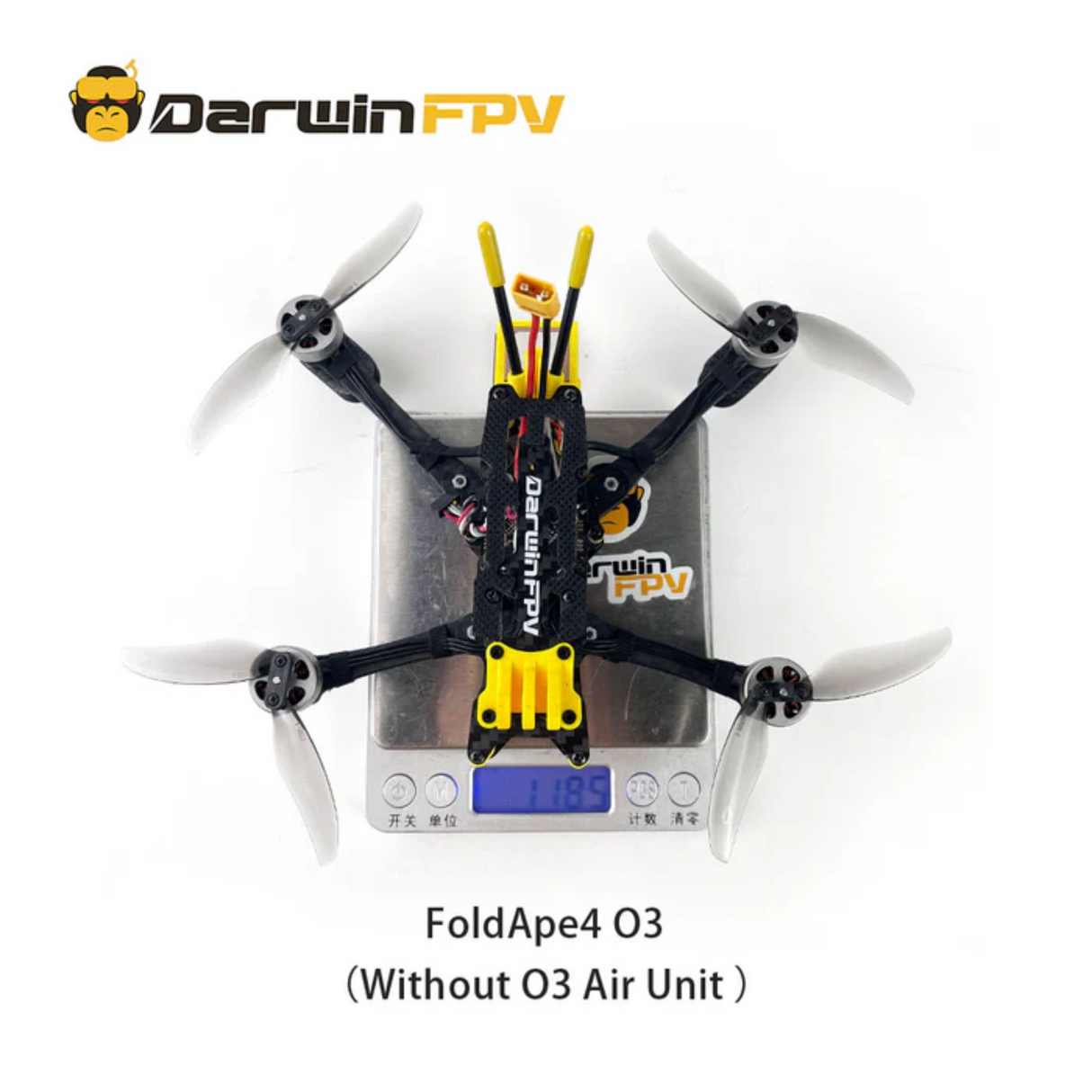 FoldApe4 4 Inch Folding Long Range FPV Drone (No O3 Unit) - DroneDynamics.ca