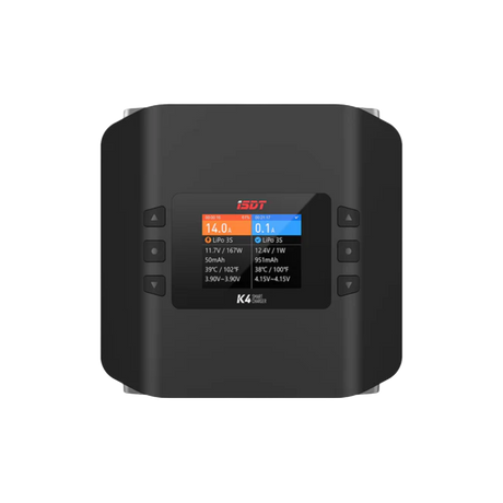 ISDT K4 AC 400W DC 600W Dual Mode Smart Balance Charger - DroneDynamics.ca