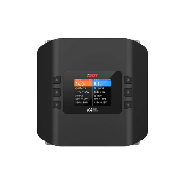 ISDT K4 AC 400W DC 600W Dual Mode Smart Balance Charger - DroneDynamics.ca