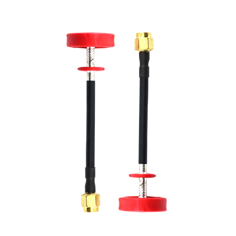 EMAX Pagoda 2 Antenna 5.8G 80mm 8cm RHCP Red Omnidirectional Omni FPV Flat Panel SMA - DroneDynamics.ca