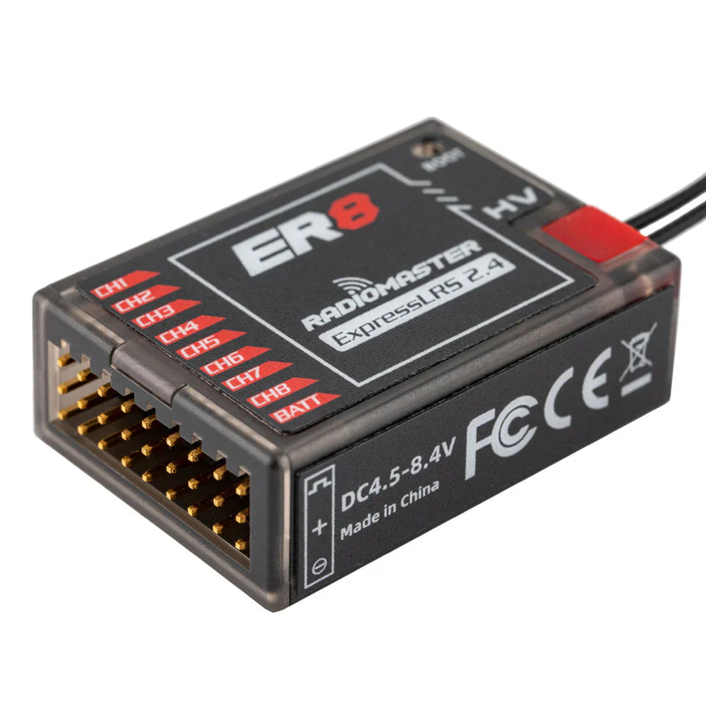 ER8 2.4GHz ELRS PWM Receiver