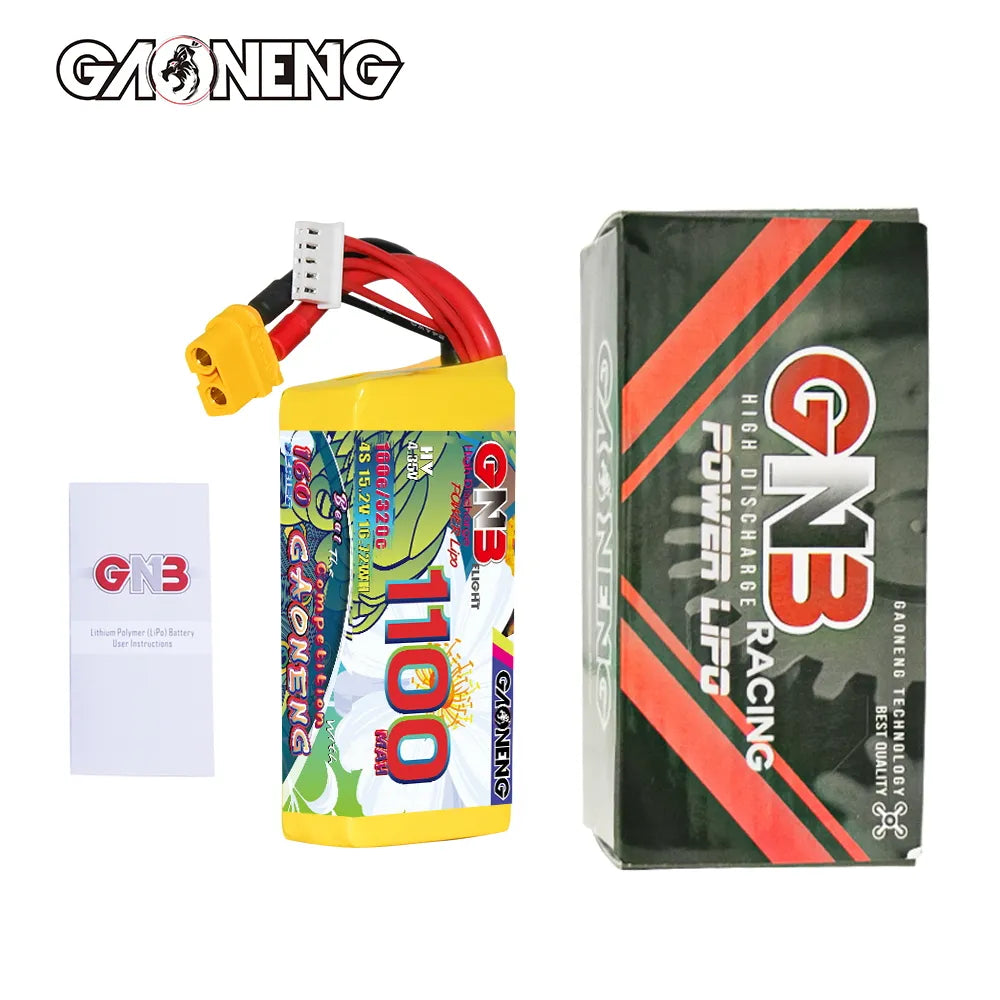 GNB LiHV 4S 15.2V 1100mAh 160C XT60 LiPo Battery