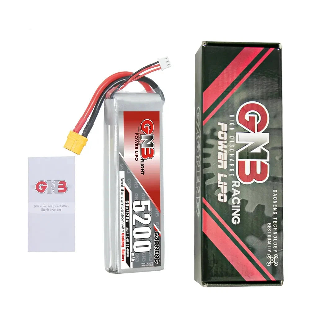 GAONENG GNB 2S 7.4V 5200mAh 60C LiPo Battery XT60