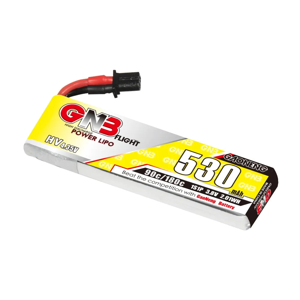 GNB LiHV 1S 3.8V 530mAh 90C A30 Cabled LiPo Battery