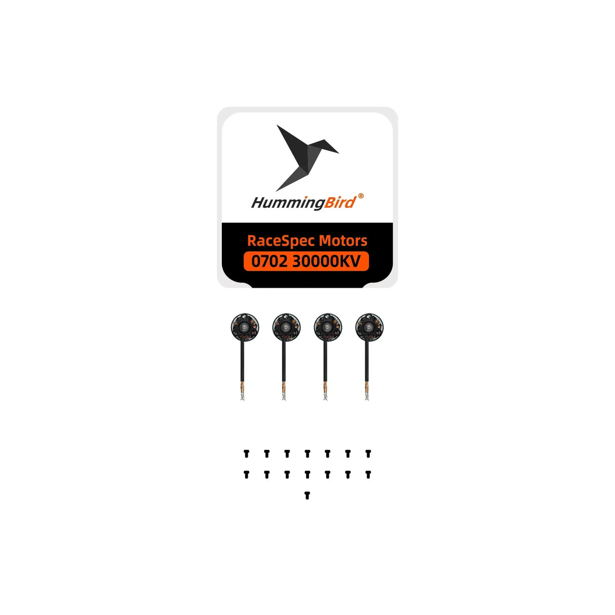 Hummingbird 0702 30000kv RaceSpec Brushless Motors (4-Pack)