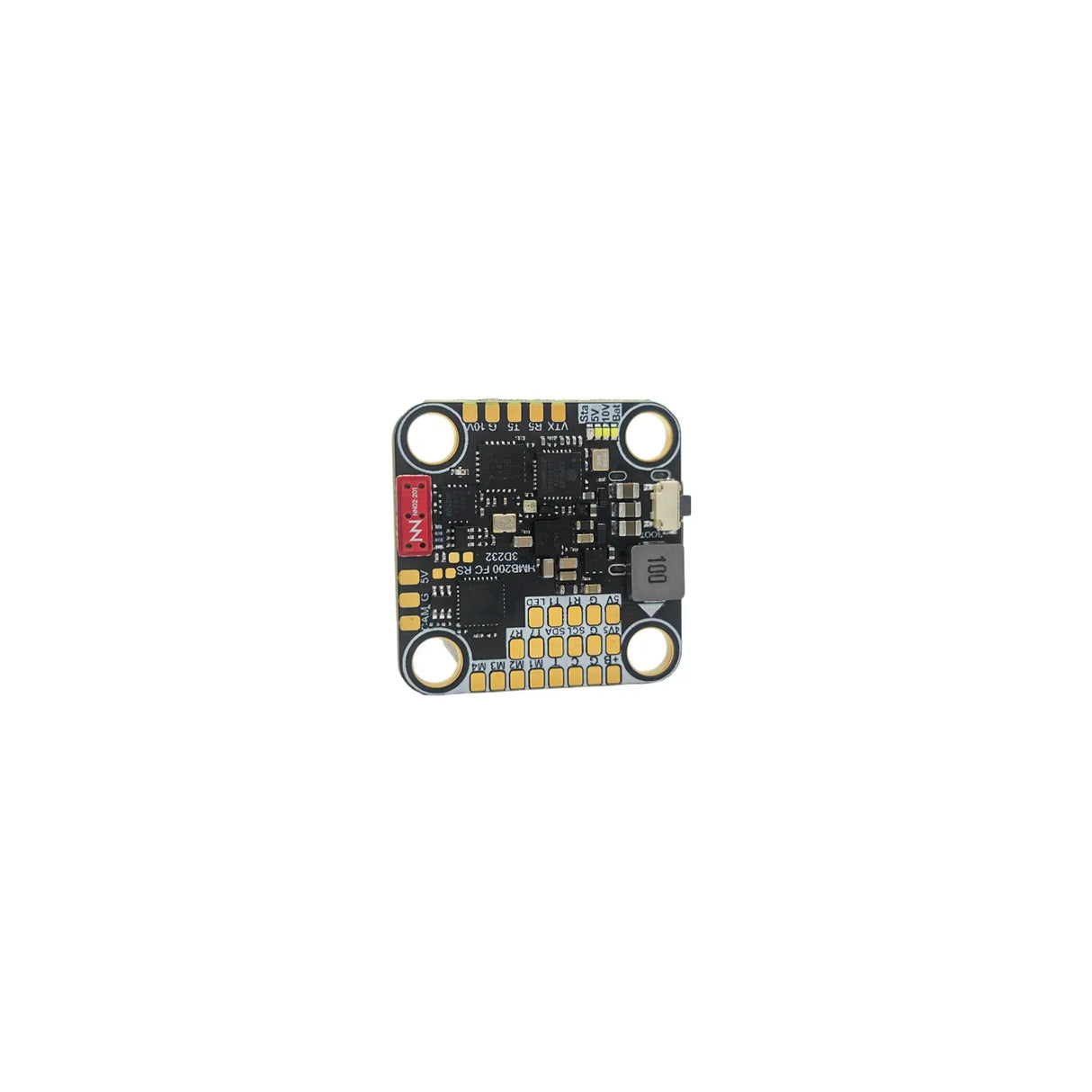 Hummingbird 200 RaceSpec Flight Controller – AT32F435 20x20 FC with Built-in ELRS 2.4GHz for FPV Racing