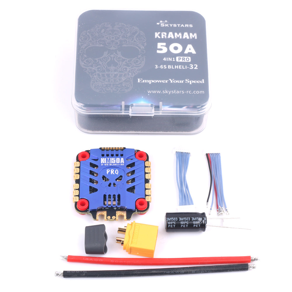 Skystars KM50 PRO 50A Blheli_32 ESC 30x30 - DroneDynamics.ca