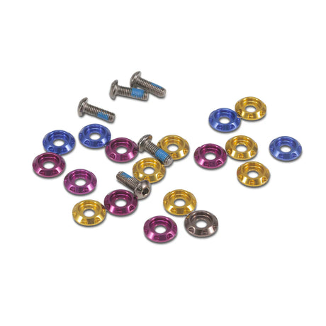 Aluminum Washer（20pcs/bag) Blue - DroneDynamics.ca