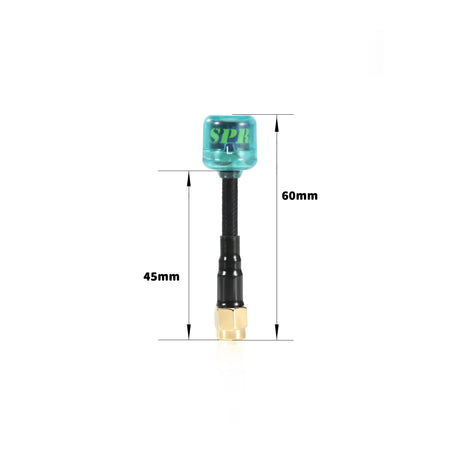 60mm Cyan OSPREY 5.8G  FPV Antenna (1PC) - DroneDynamics.ca