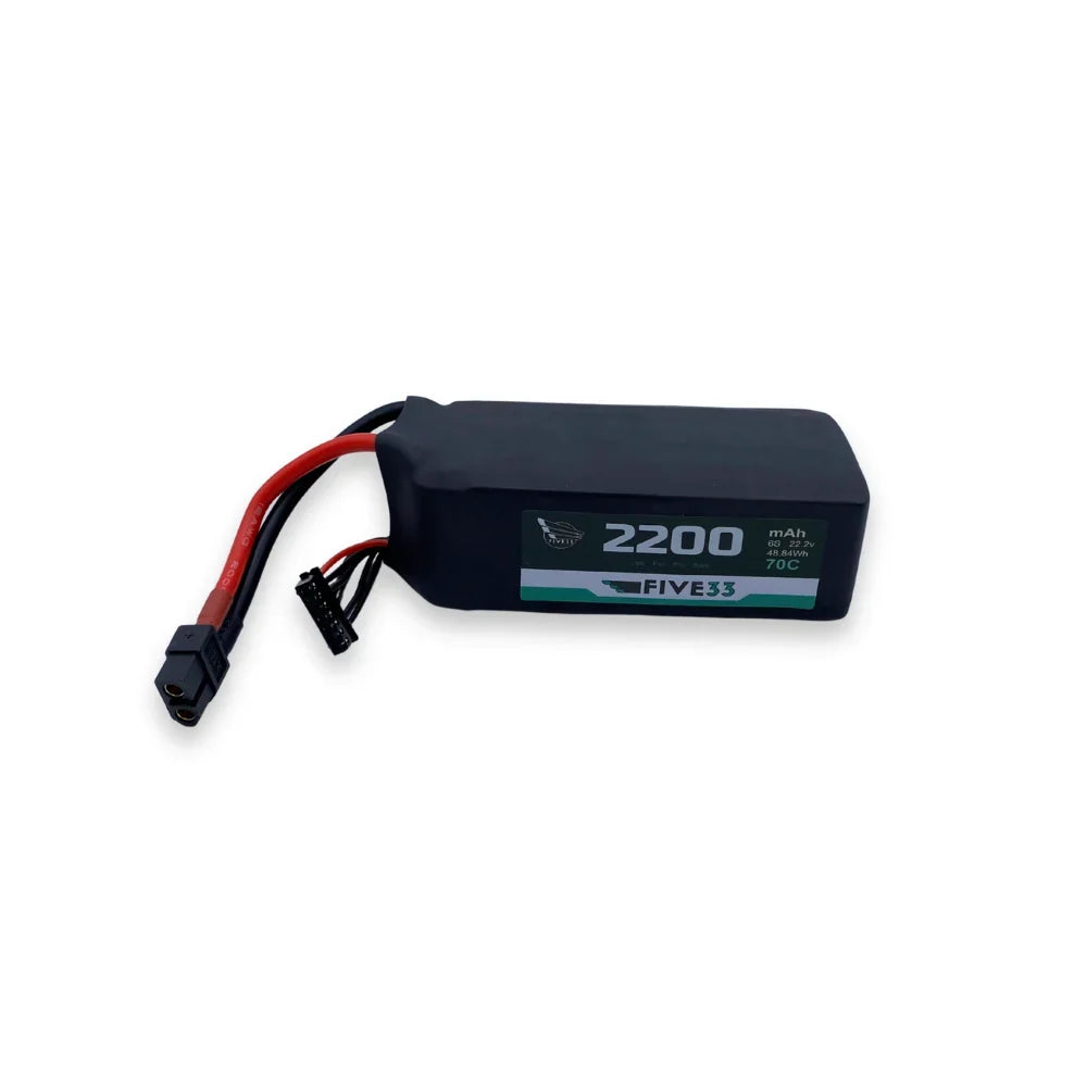 Five33 Budget Pro Spec Lipo 2200 mAh 6S (4 Pack Bundle)