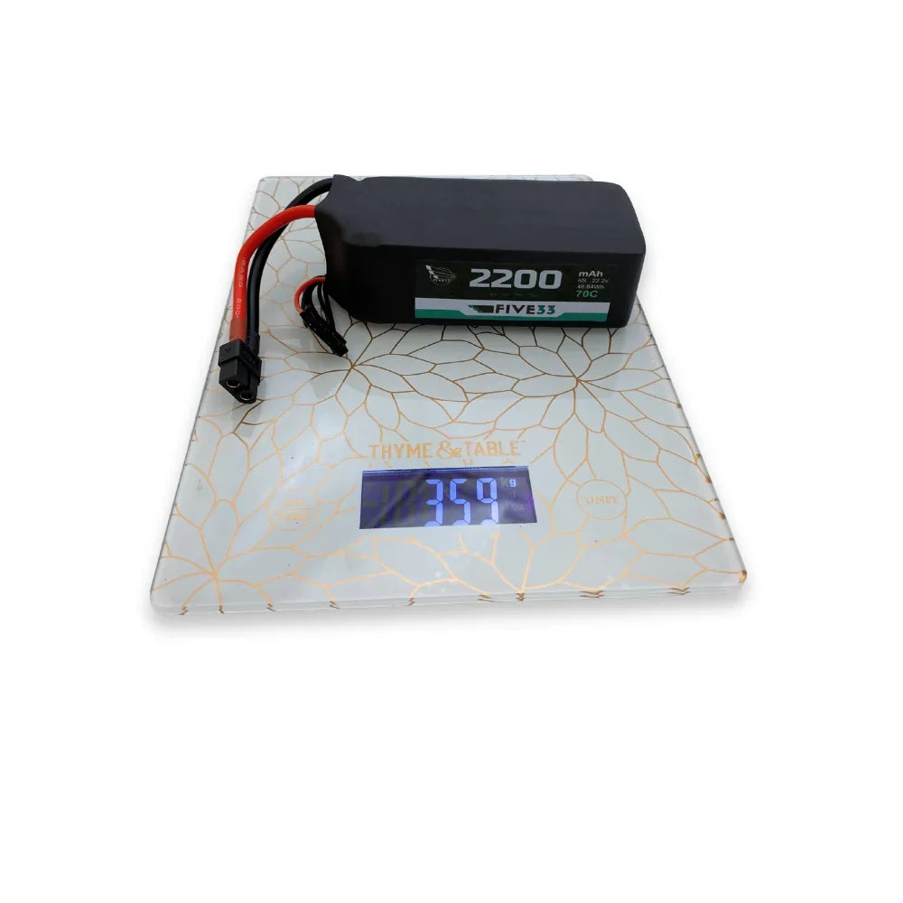 Five33 Budget Pro Spec Lipo 2200 mAh 6S (4 Pack Bundle)