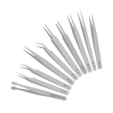 Ensemble de pinces antistatiques durcies en acier inoxydable de haute précision Sequre ST